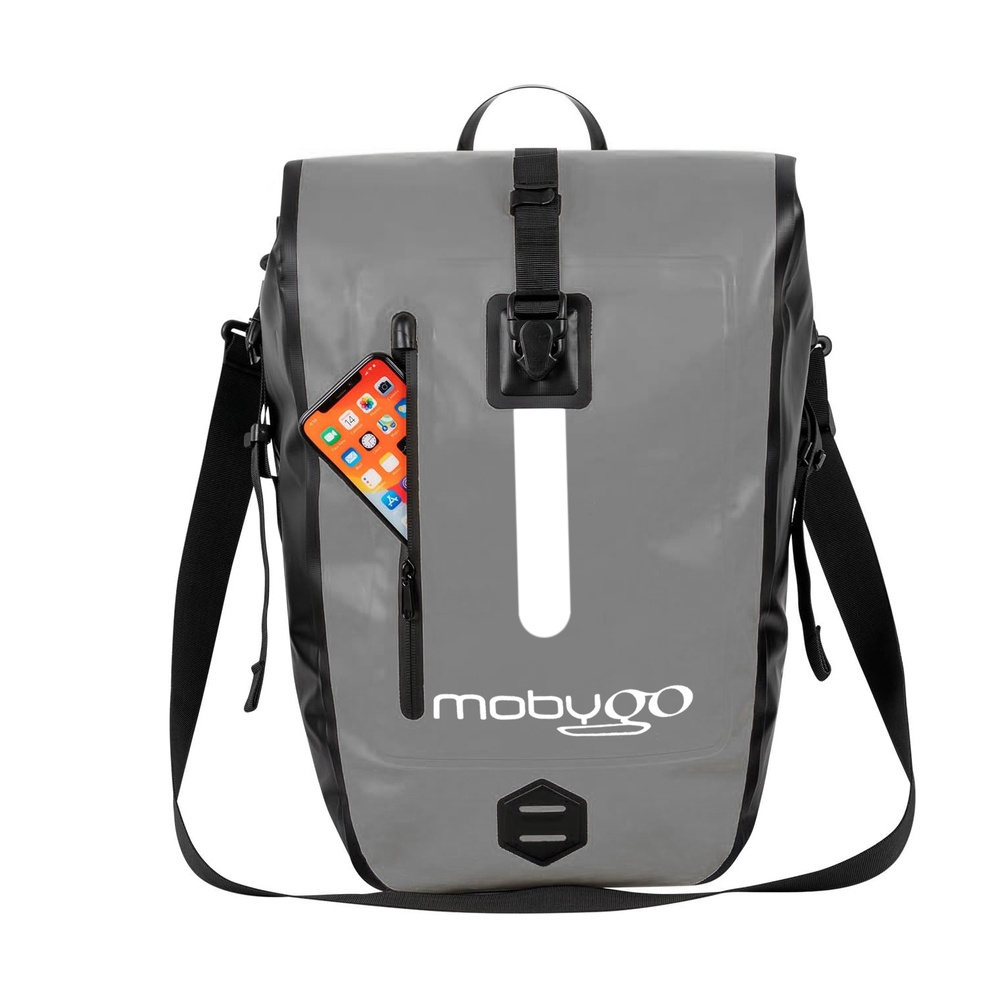 Sacoche étanche pour vélo MOBYGO CB25L, gris