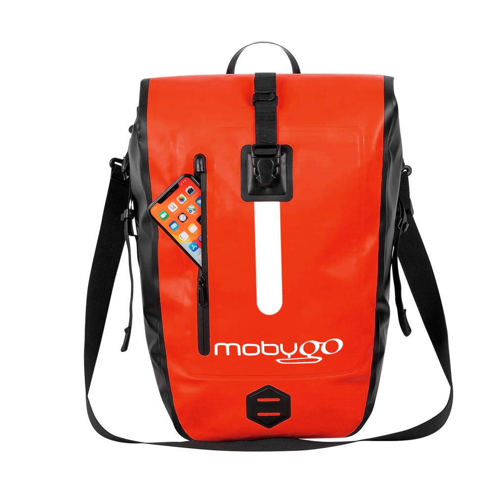 MOBYGO CB25L wasserdichte Fahrradtasche, rot